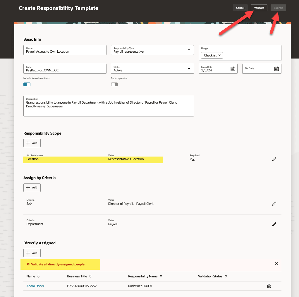 Dynamic Responsibility Scope using Representative’s Location