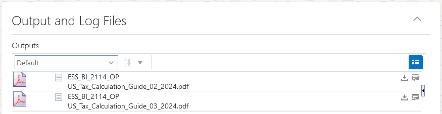 Output and Log Files