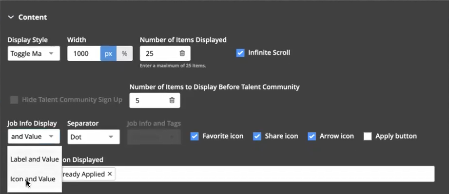 New Display Option