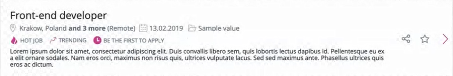 Display Icon and Value