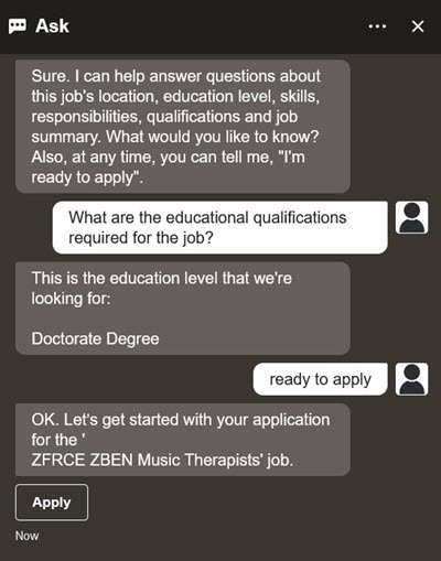 Get Answers Related to the Job and Apply