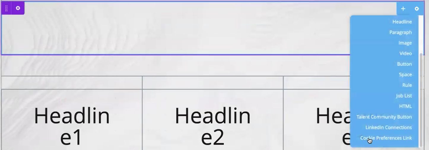 Cookie Preference Link Can Be Added to Pages