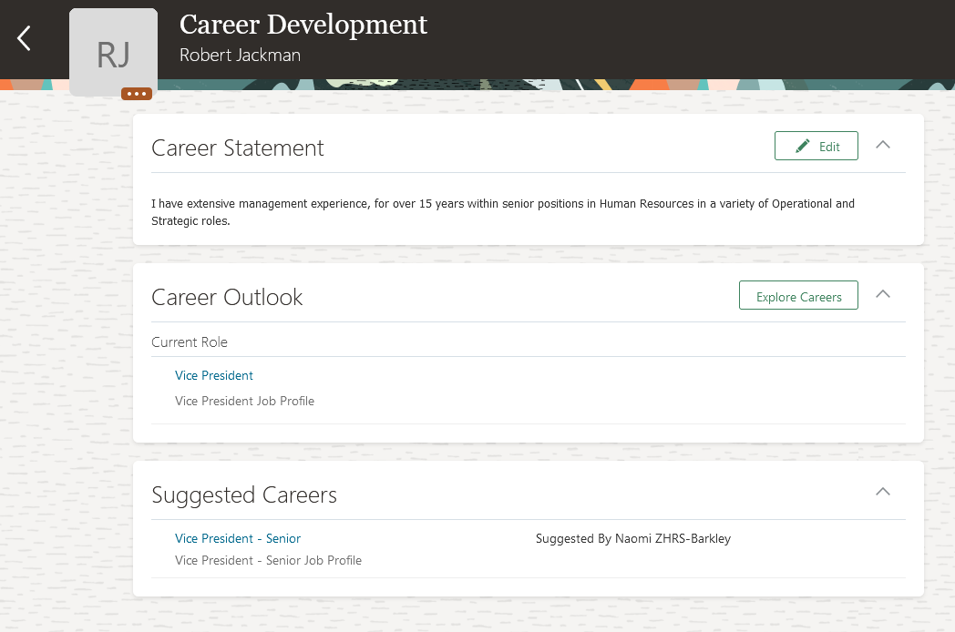 Career Development Page