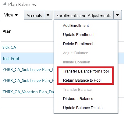 Actions on the donation pool plan