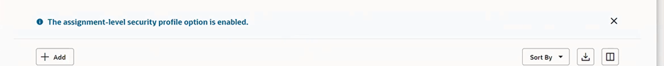 Assignment Level Security Enabled