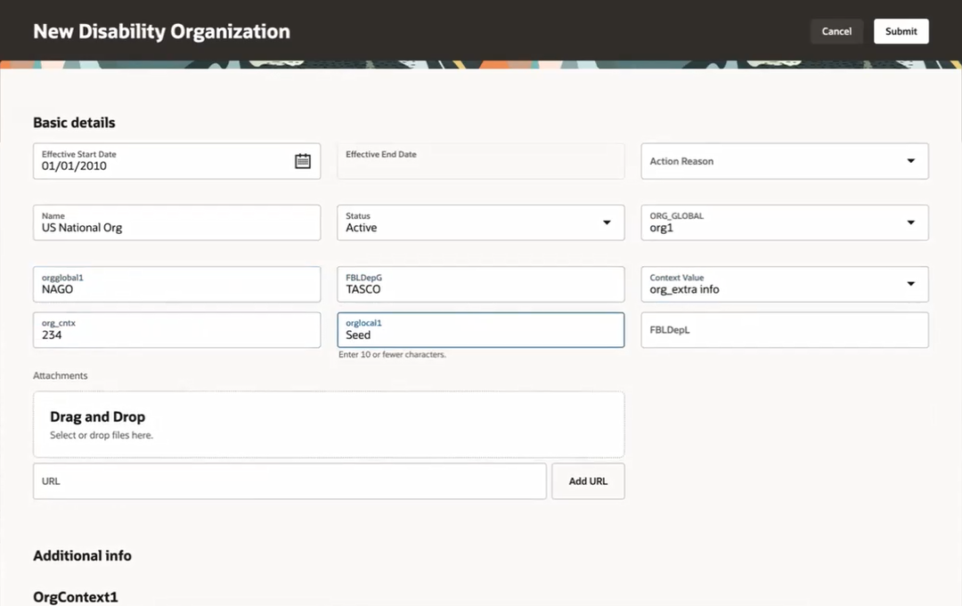 New Disability Organization Page