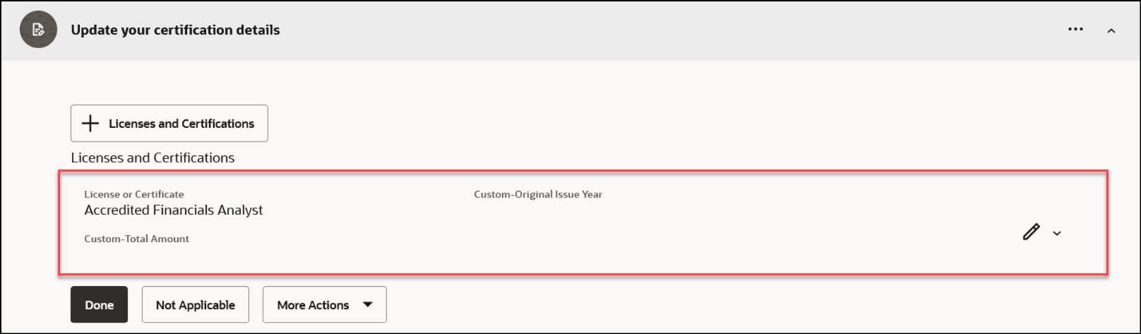 Certification Created Directly Within a Journey Task