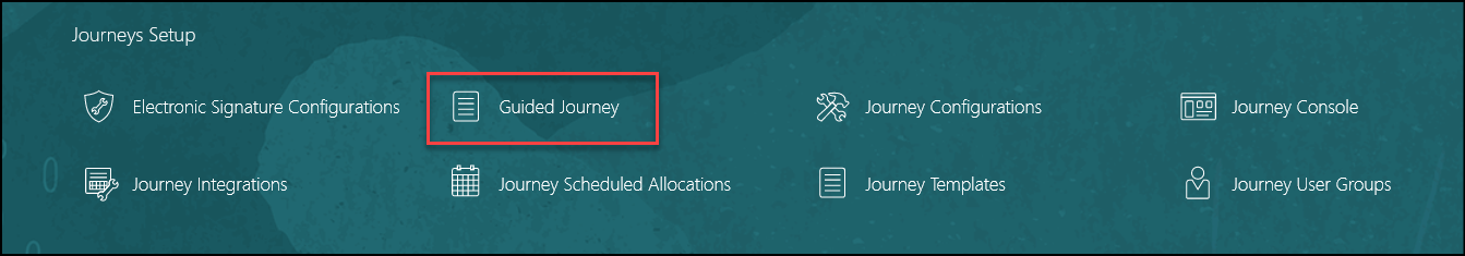Quick Action to Configure Guided Journey