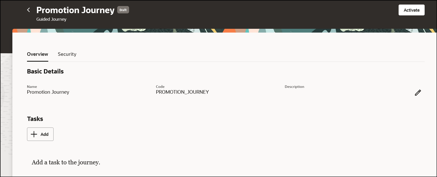 Details of the Created Guided Journey