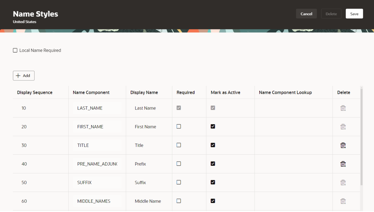Mark as Active column for Person Name Styles 
