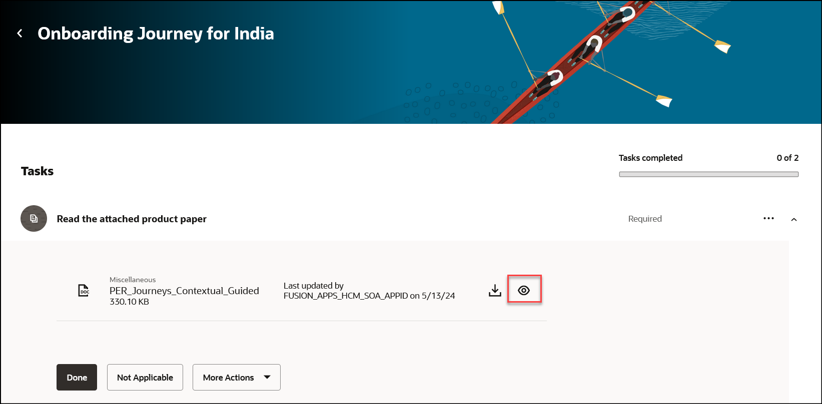 Preview Attachment in Journey Task