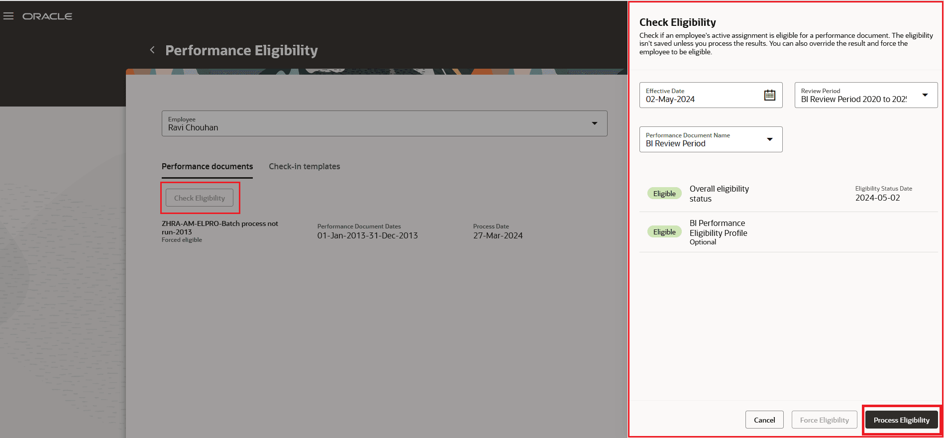 Process Eligibility Based on Specific Criteria