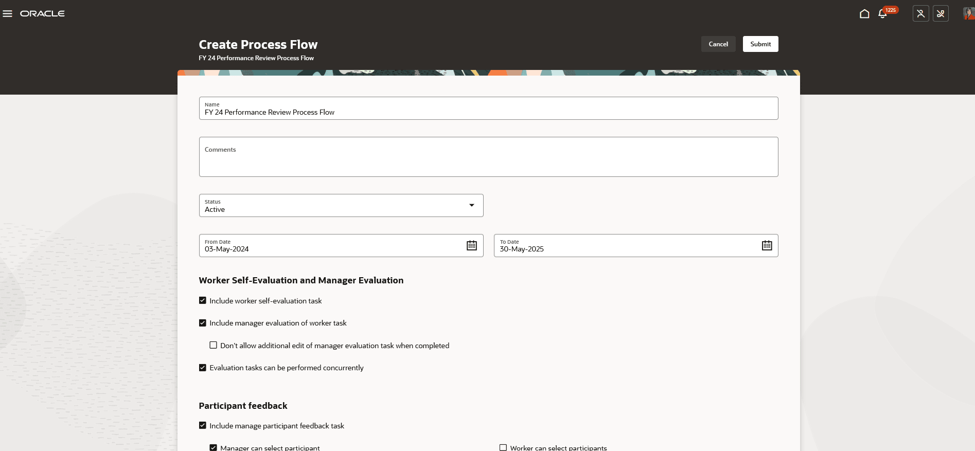 Configure Details for New Process Flow