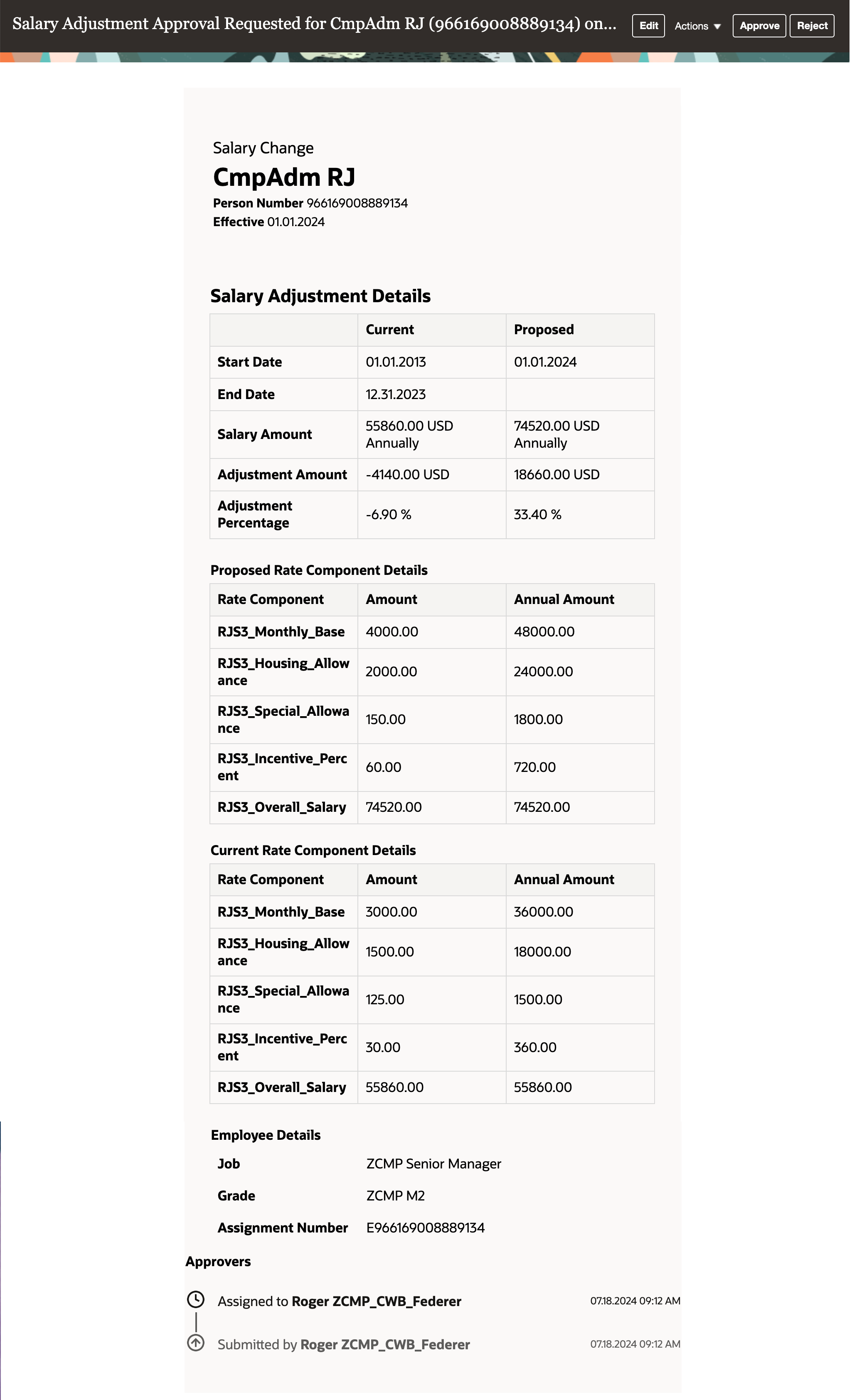 Redesigned Salary History Notification