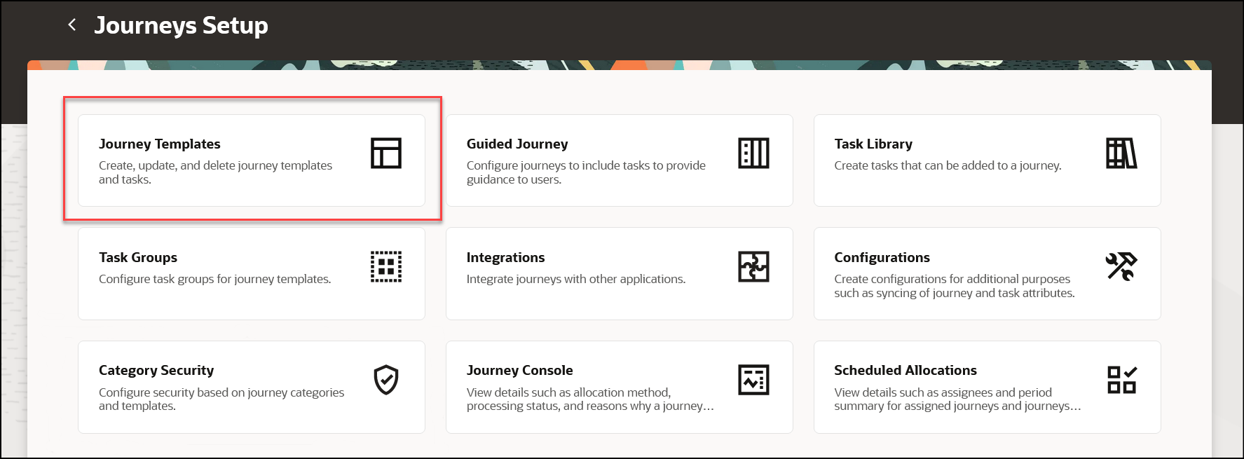 Journey Templates Action