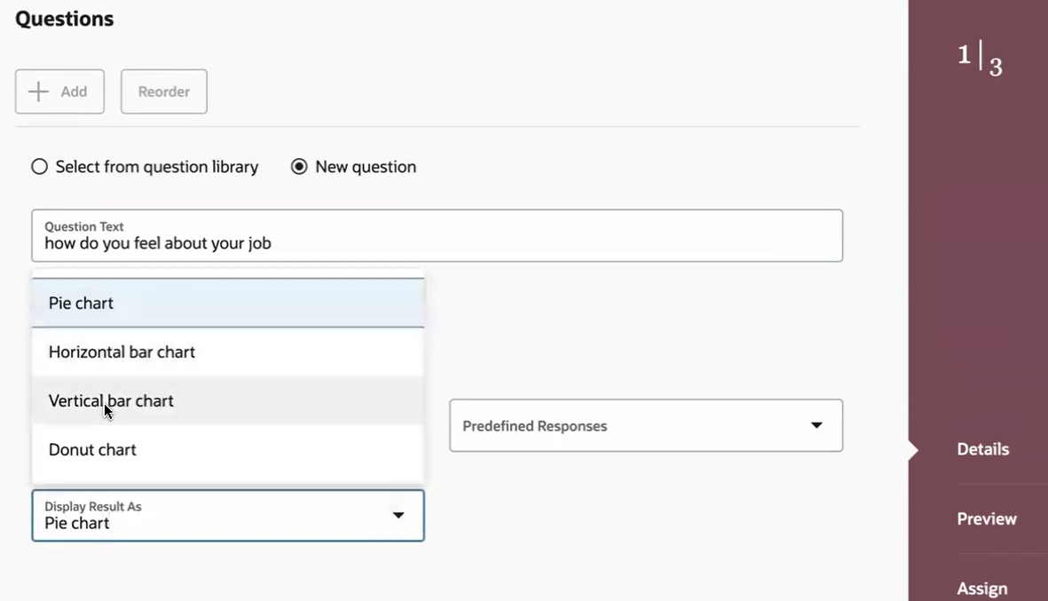 Display the Survey Results As