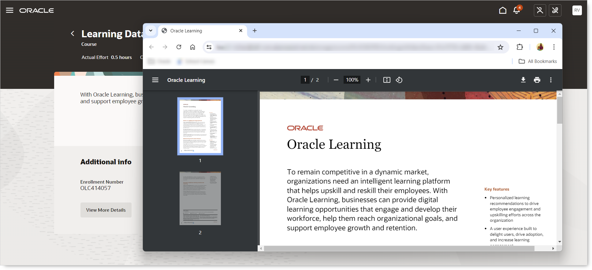 PDF Content Launched Automatically