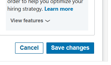 LinkedIn Save button