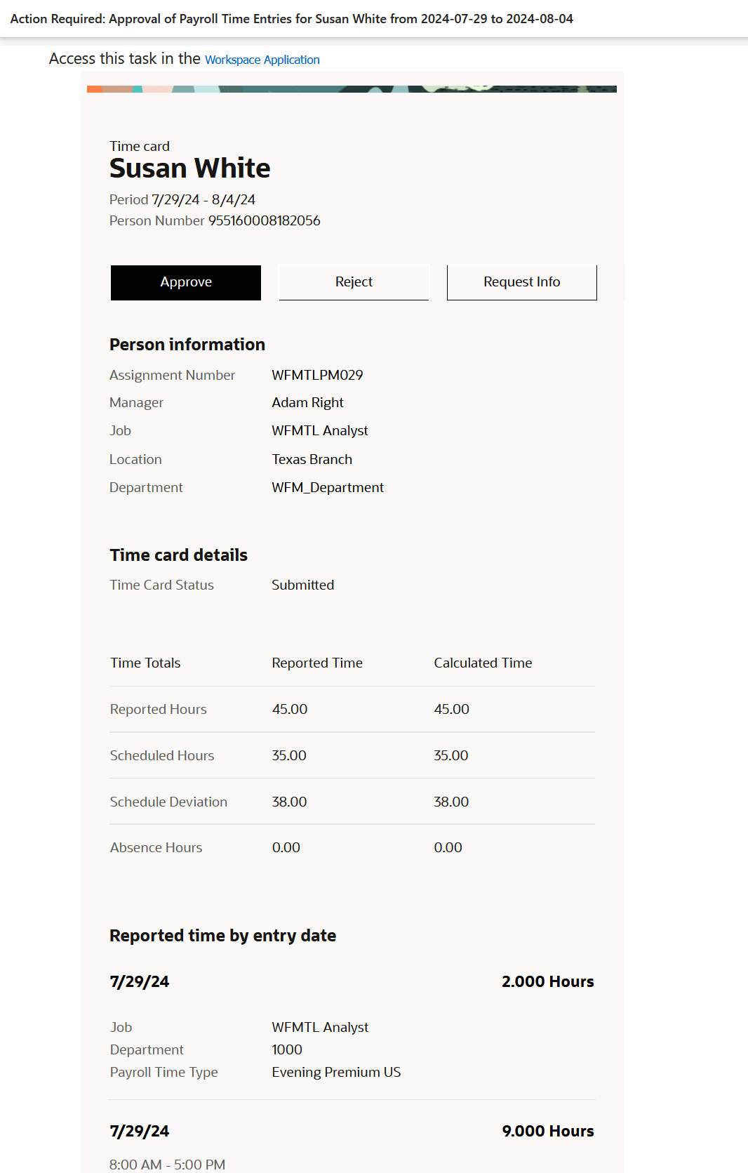 Improved Redwood Approval Notification