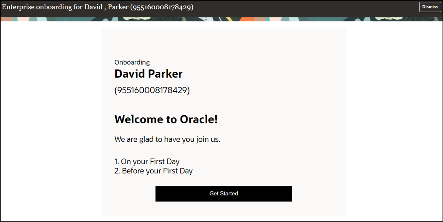 Welcome Notification
