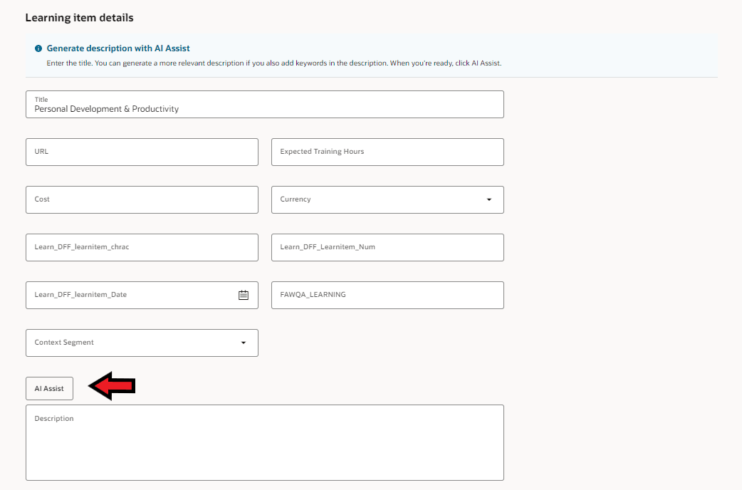 AI Assist Enabled for a Manager