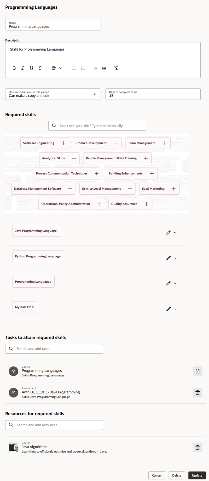 Creating a Capability Guide from Scratch
