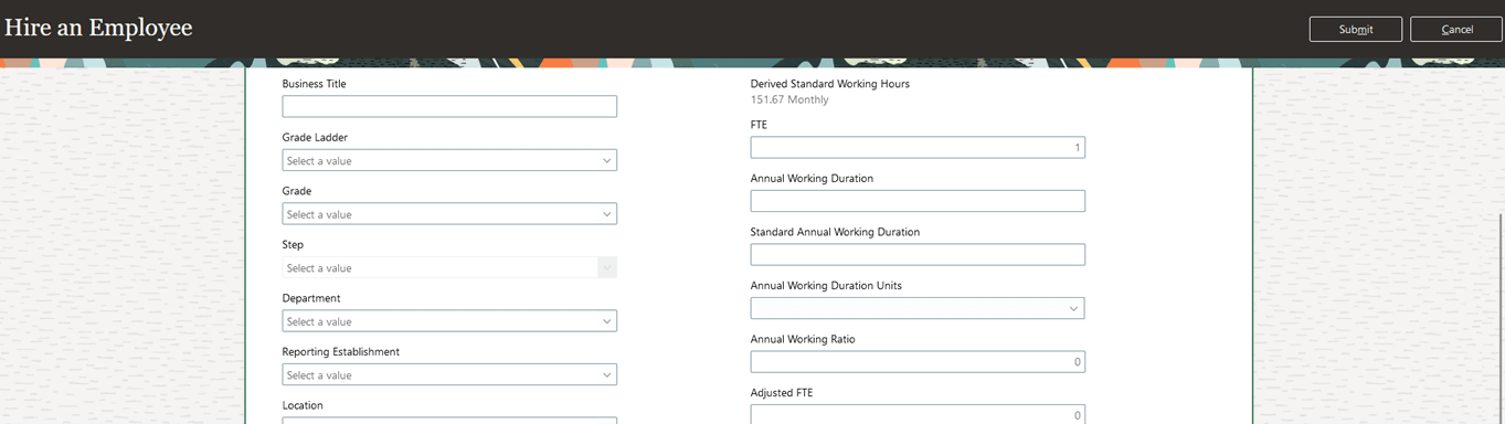My Client Group > Hire an Employee (select payroll details) 