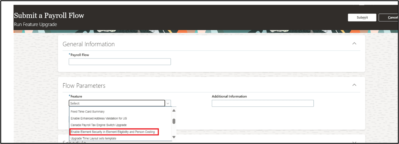 Run Feature Upgrade UI