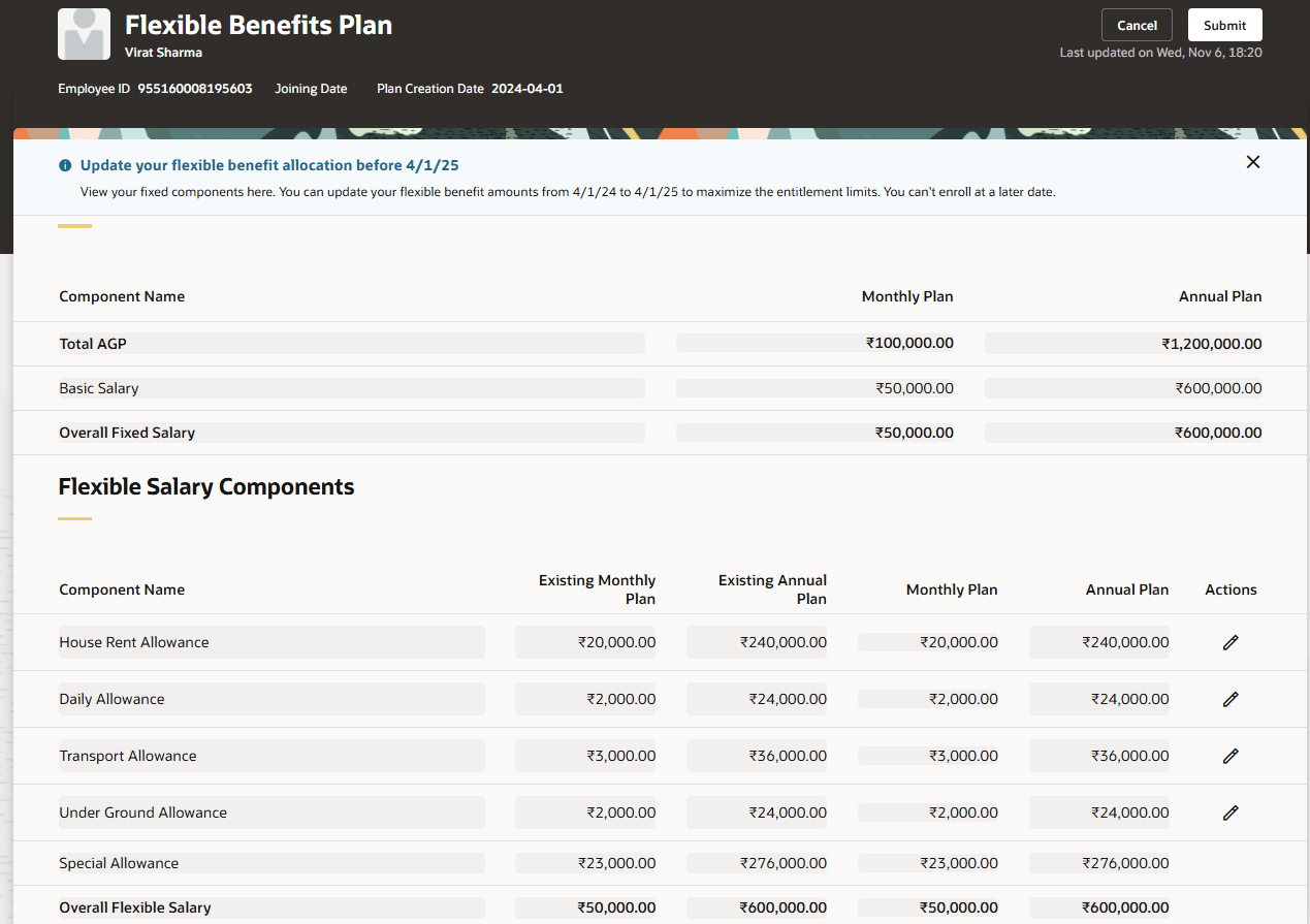 Flexible Benefit Plan - Employee View