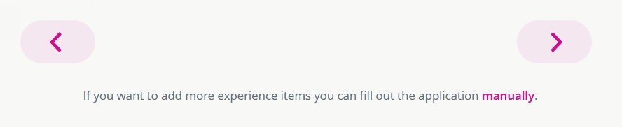 Screen capture showing the arrows to Find Issues in the Application Form.