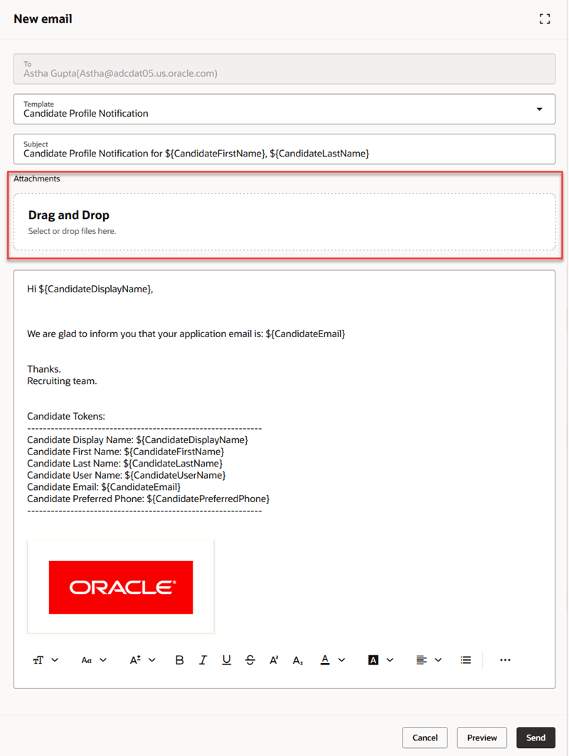 Add Attachments to Emails