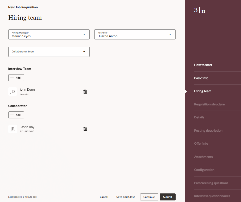 Greyed Out Submit Button and Disabled Sections