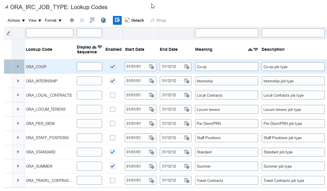 Image showing how to enabling lookup values