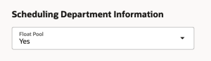 Option to Set Your Department as Float Pool 