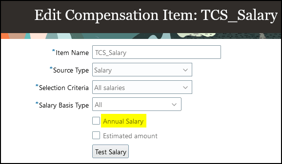 Edit Compensation Item