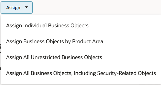 Options for Assign button