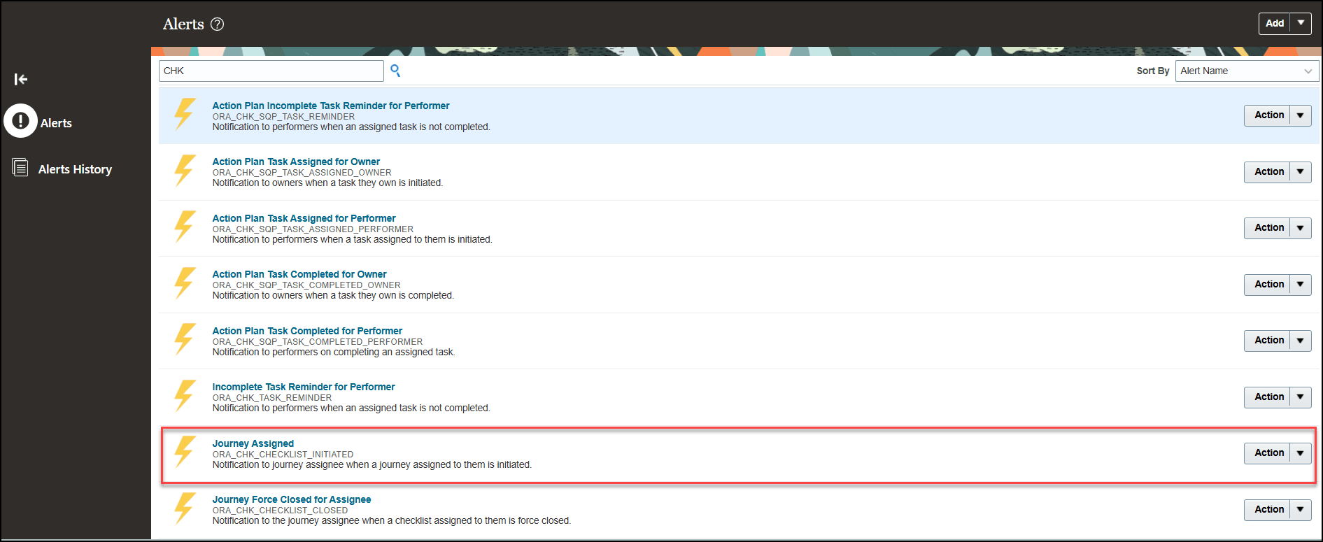 Search and Edit the Alert in Alerts Composer