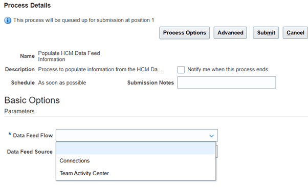 Populate HCM Data Feed Information