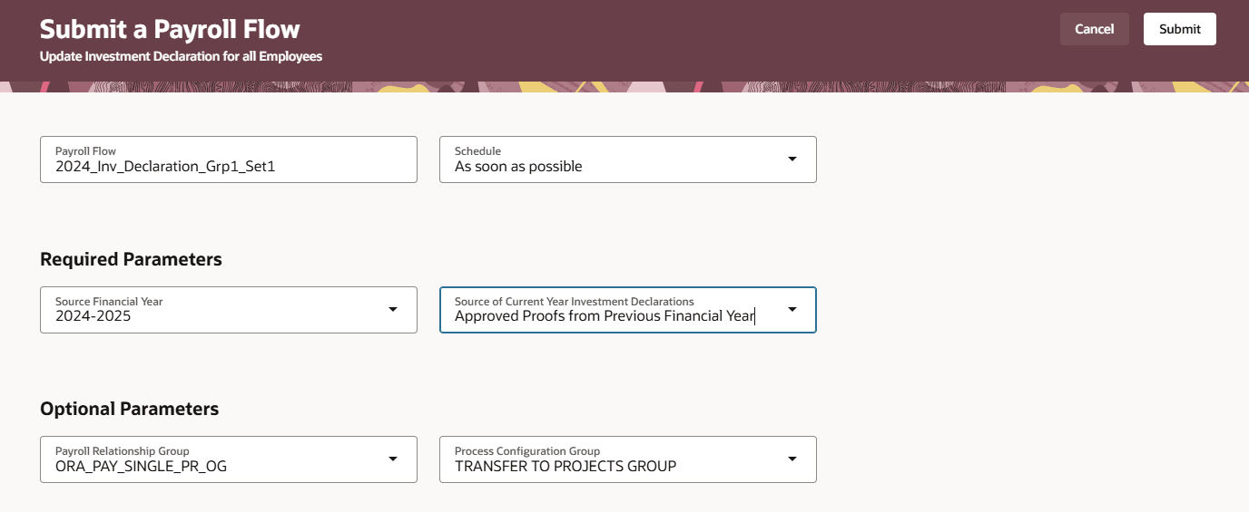 Update Investment Declaration - Approved Proofs 
