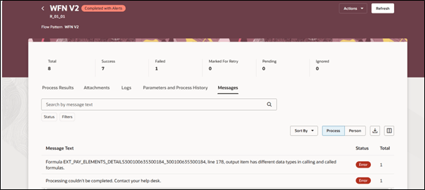 Messages Page