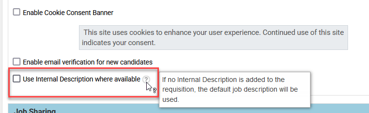 New option to use internal descriptions