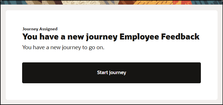 Default Content Notification for Journey Assigned