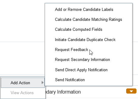 Feedback Request Action