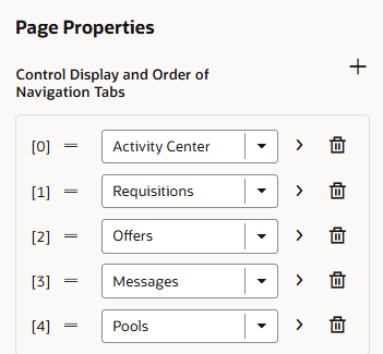 Navigation Tabs Configuration Using Visual Builder Studio