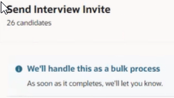 Send Interview Invite Banner Message