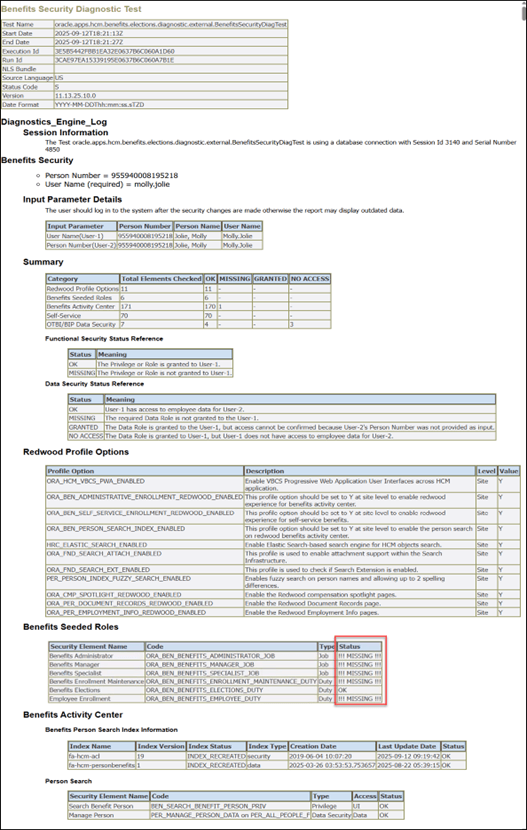 Redwood Benefits Security Diagnostic Test