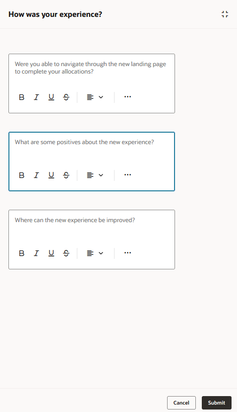 Feedback Survey