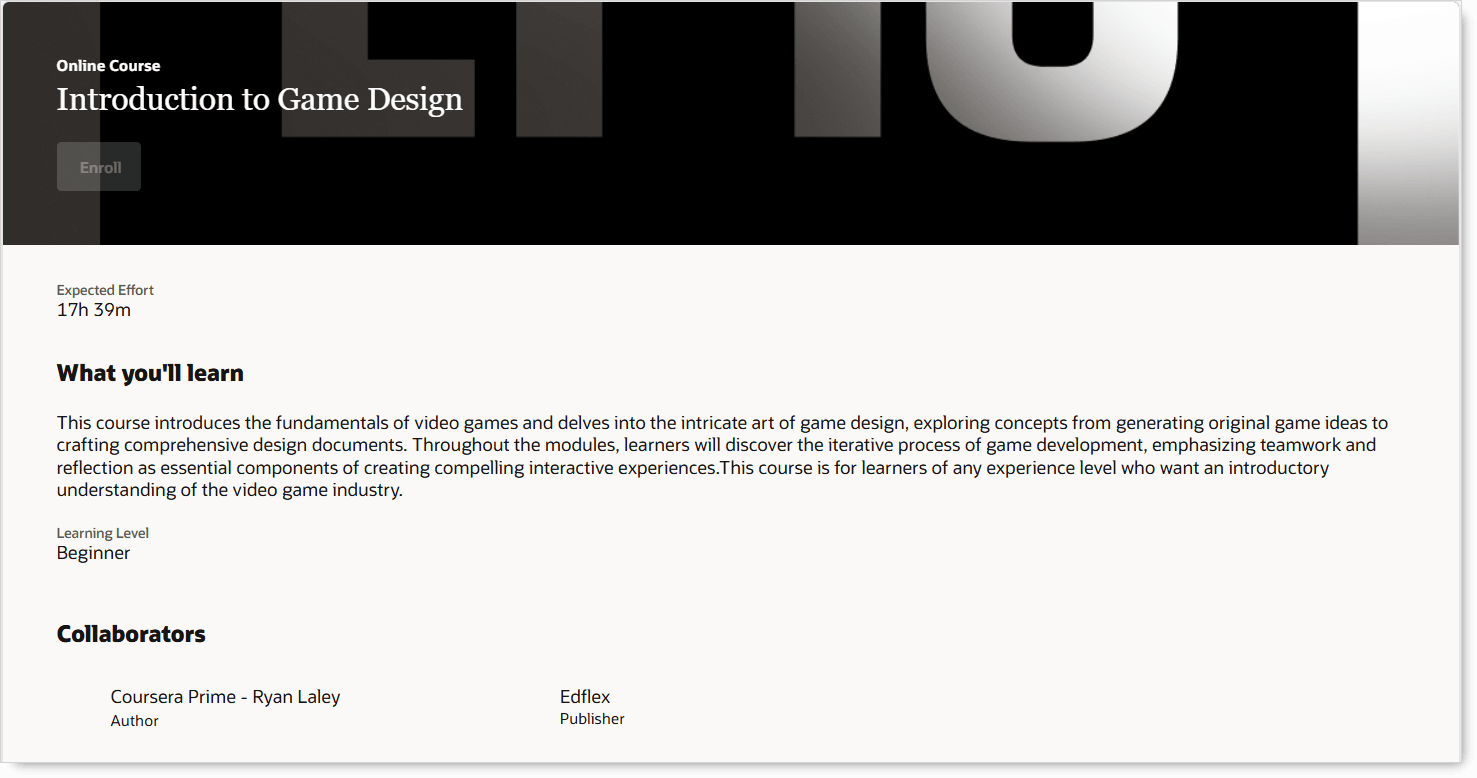 Catalog Details Page with Publisher and Other Information