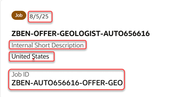Four slots on job and gig cards can be customized