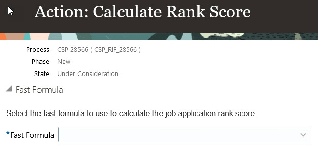 Calculate Rank Score Action